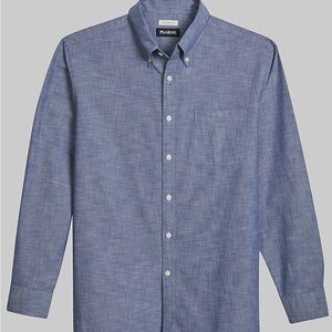 Jos. A. Bank Chambray Blue Button Down Shirt